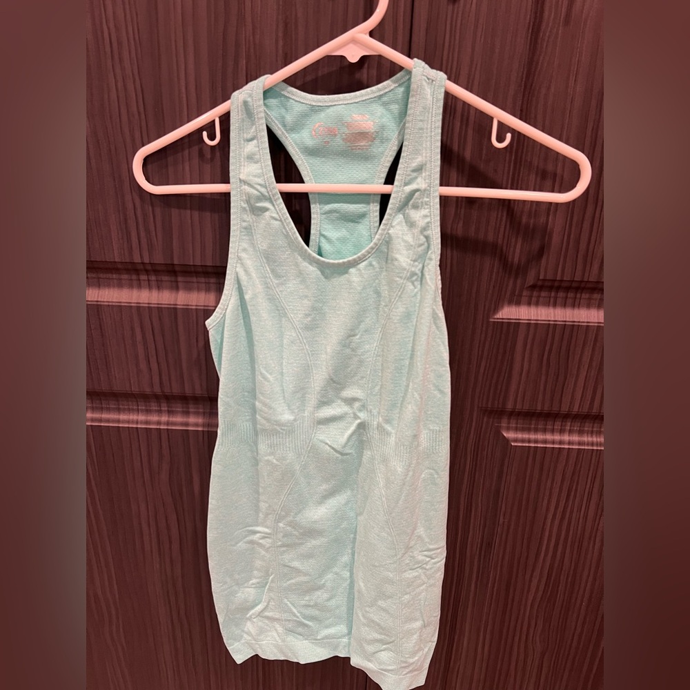 Zyia Active racerback turquoise tank, XS
